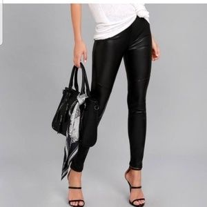 Free People Vegan Leather Leggings
